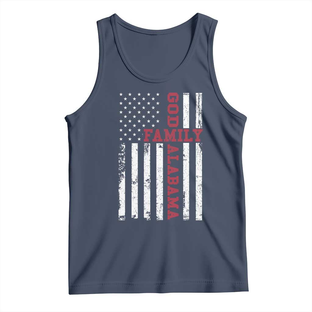 God Family Alabama Tank Top AL Game Day Christian American Flag