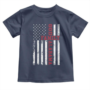 God Family Alabama Toddler T Shirt AL Game Day Christian American Flag