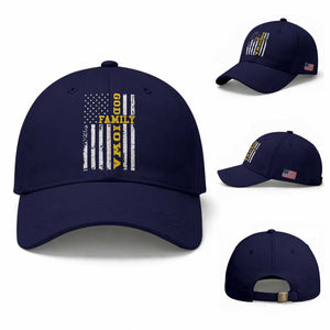 God Family Iowa Baseball Cap IA State Game Day Christian American Flag