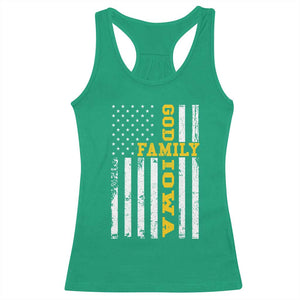 God Family Iowa Racerback Tank Top IA State Game Day Christian American Flag