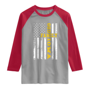 God Family Iowa Raglan Shirt IA State Game Day Christian American Flag