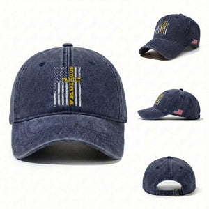 God Family Iowa Washed Cotton Baseball Cap IA State Game Day Christian American Flag
