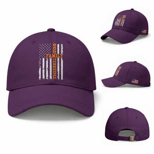 God Family Tennessee Baseball Cap TN Game Day Christian American Flag