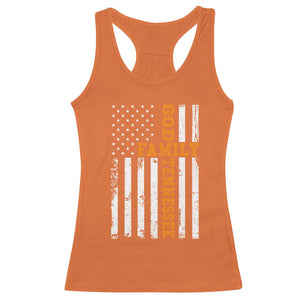 God Family Tennessee Racerback Tank Top TN Game Day Christian American Flag