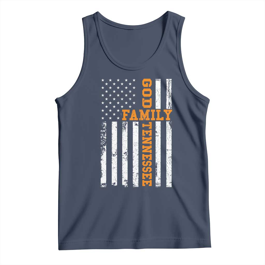 God Family Tennessee Tank Top TN Game Day Christian American Flag