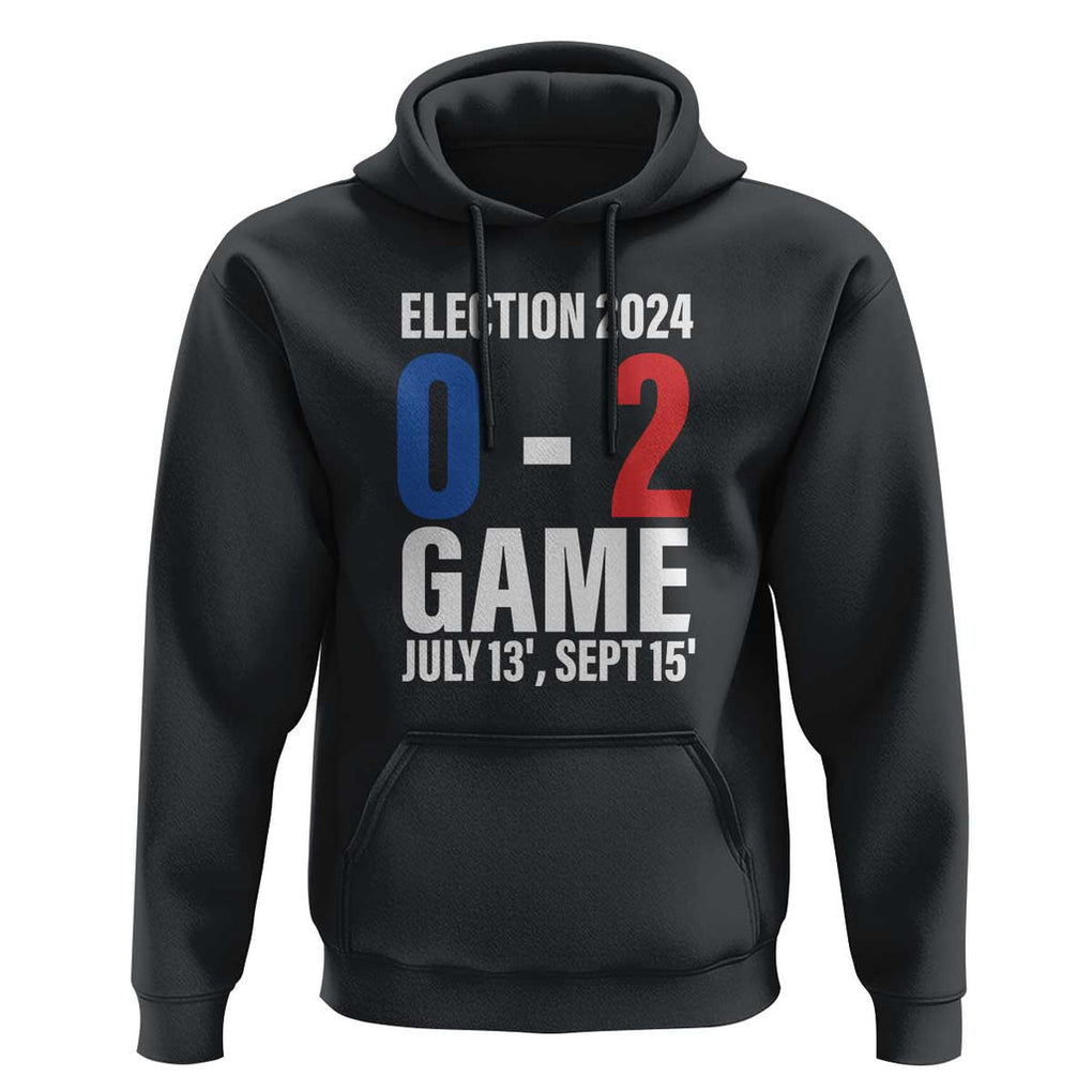 Trump Supporter Hoodie Election 2024 Game 0 2 Score July September Never Surrender TS11 Black Print Your Wear
