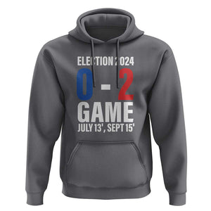 Trump Supporter Hoodie Election 2024 Game 0 2 Score July September Never Surrender TS11 Charcoal Print Your Wear