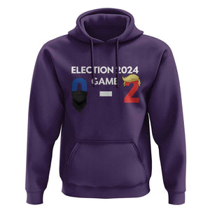 Funny Trump Supporter Hoodie Election 2024 Game 0 2 Score Blond Hair Assassin TS11 Purple Print Your Wear