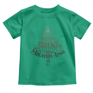 Christmas African American Baby Shirt Rockin' Around The Melanin Tree Xmas TS11 Irish Green Print Your Wear