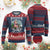 Xmas Female Santa Motorcycle Ugly Christmas Sweater Sleighrider Custom Toys For Bad Kids Too TS11 Burgundy Print Your Wear