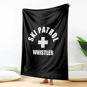Ski Patrol Whistler Throw Blanket Winter Slopes Skiing Snowboarding TS11 Print Your Wear