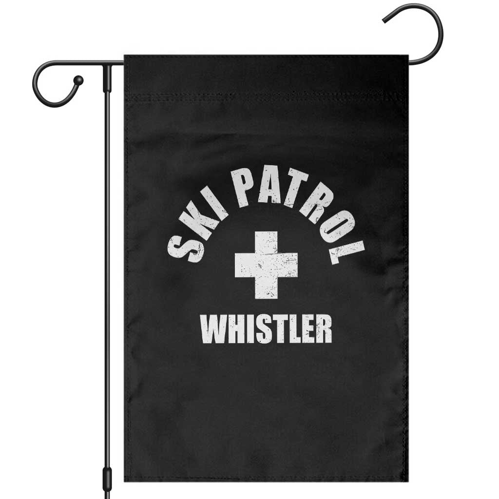 Ski Patrol Whistler Garden Flag Winter Slopes Skiing Snowboarding TS11 Black Print Your Wear