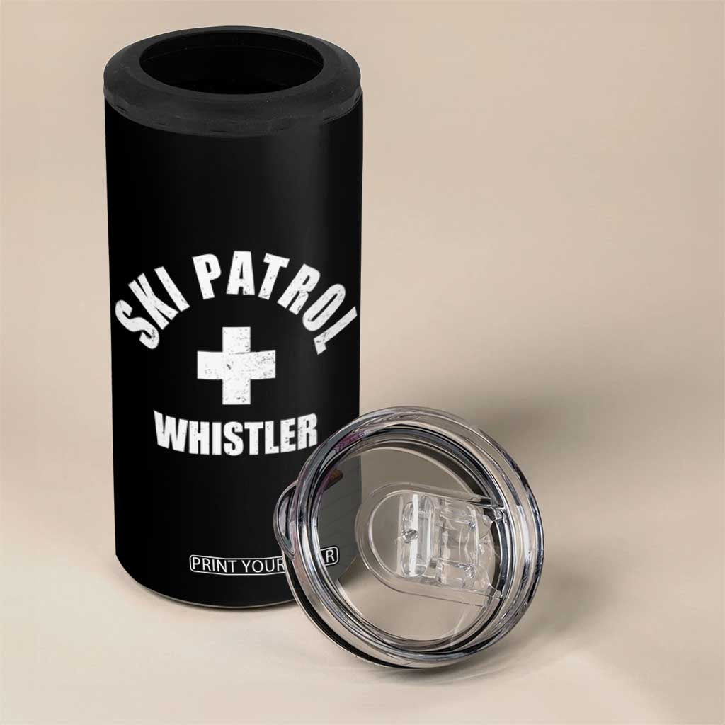 Ski Patrol Whistler 4 in 1 Can Cooler Tumbler Winter Slopes Skiing Snowboarding TS11 Print Your Wear