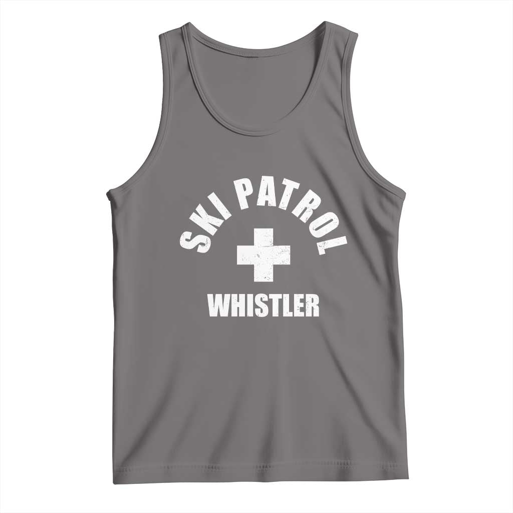 Ski Patrol Whistler Tank Top Winter Slopes Skiing Snowboarding TS11 Deep Heather Print Your Wear