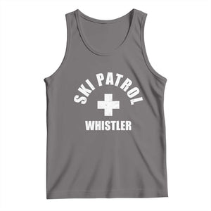 Ski Patrol Whistler Tank Top Winter Slopes Skiing Snowboarding TS11 Deep Heather Print Your Wear