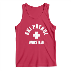 Ski Patrol Whistler Tank Top Winter Slopes Skiing Snowboarding TS11 Red Print Your Wear