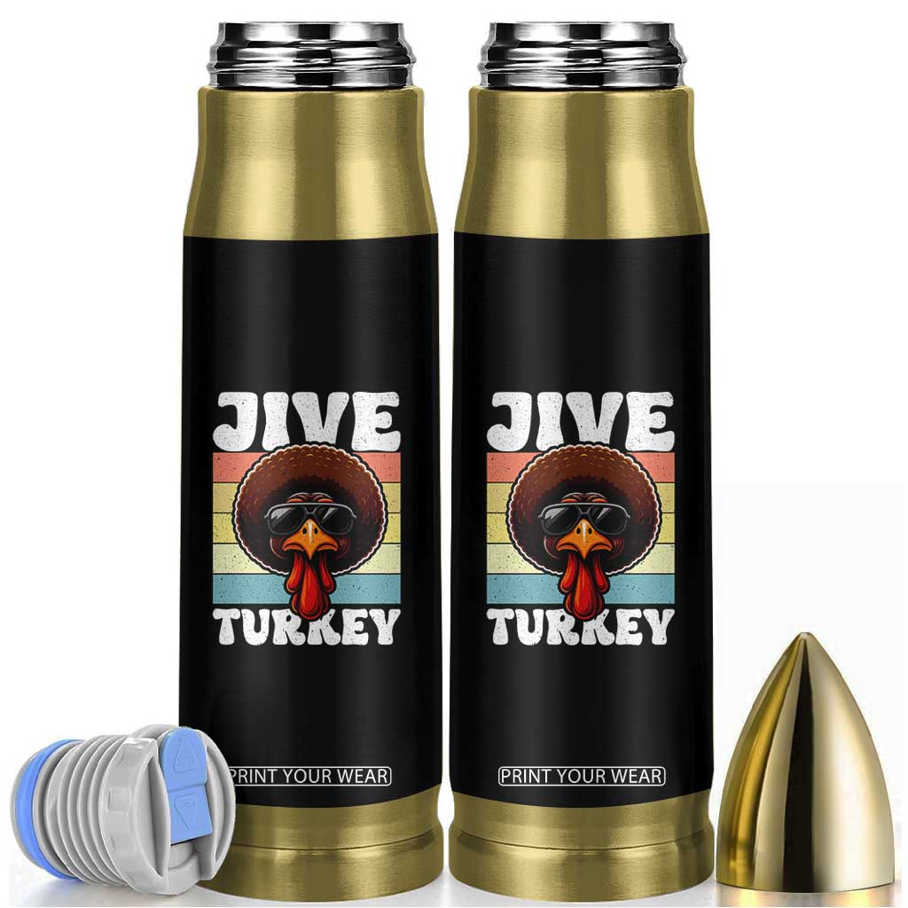Funny Jive Thanksgiving Turkey Day Bullet Tumbler Retro Afro Black Turkey TS11 Black Print Your Wear