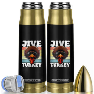 Funny Jive Thanksgiving Turkey Day Bullet Tumbler Retro Afro Black Turkey TS11 Black Print Your Wear