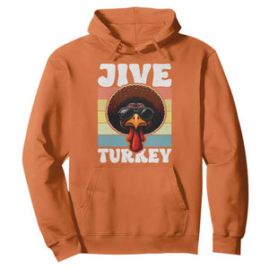 Funny Jive Thanksgiving Turkey Day Hoodie Retro Afro Black Turkey TS11 Orange Print Your Wear