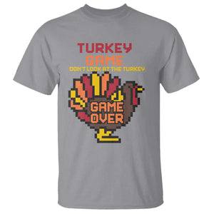 Funny Thanksgiving Turkey T Shirt Turkey Game Dont Look At The Turkey TS11 Sport Gray Print Your Wear