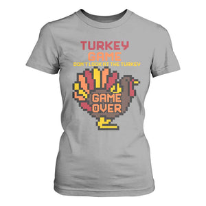 Funny Thanksgiving Turkey T Shirt For Women Turkey Game Dont Look At The Turkey TS11 Sport Gray Print Your Wear