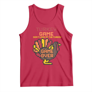 Funny Thanksgiving Turkey Tank Top Turkey Game Dont Look At The Turkey TS11 Red Print Your Wear