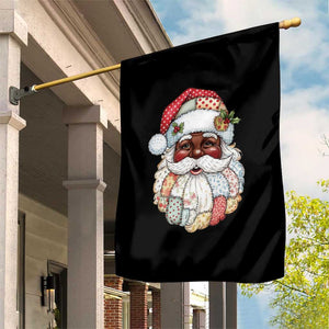 African American Christmas Retro Patchwork Black Santa Garden Flag TS11 Print Your Wear
