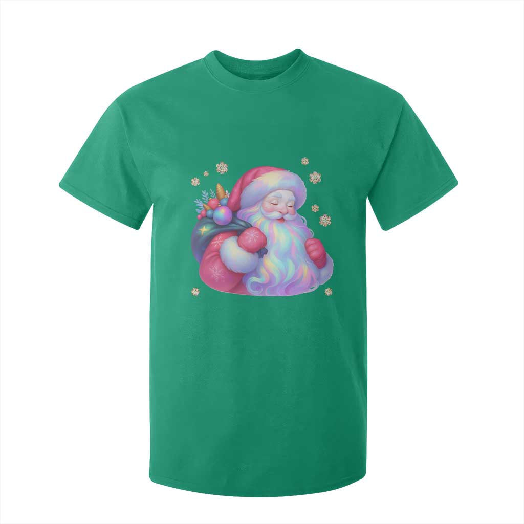 Iridescent Christmas Santa Printed Coquette Xmas T Shirt For Kid TS11 Irish Green Print Your Wear