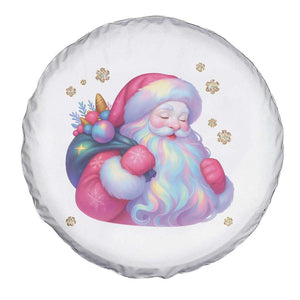 Iridescent Christmas Santa Printed Coquette Xmas Spare Tire Cover TS11 Print Your Wear