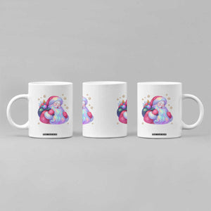 Iridescent Christmas Santa Printed Coquette Xmas Coffee Mug TS11 Print Your Wear