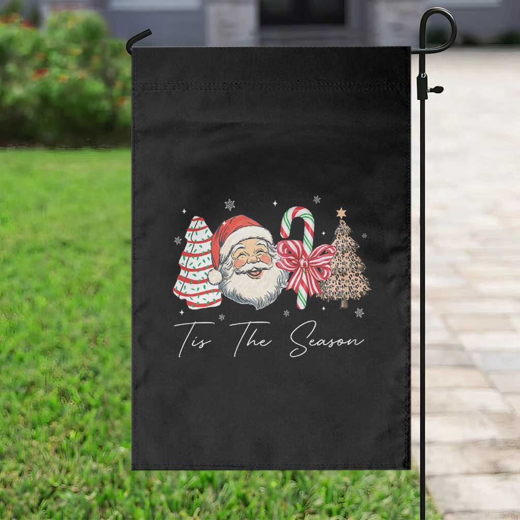 Funny Tis The Season Christmas Garden Flag Xmas Holiday Family Matching Santa Xmas Tree TS11 Print Your Wear