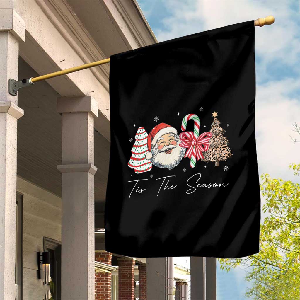 Funny Tis The Season Christmas Garden Flag Xmas Holiday Family Matching Santa Xmas Tree TS11 Print Your Wear
