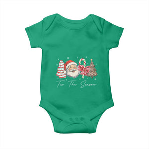 Funny Tis The Season Christmas Baby Onesie Xmas Holiday Family Matching Santa Xmas Tree TS11 Irish Green Print Your Wear