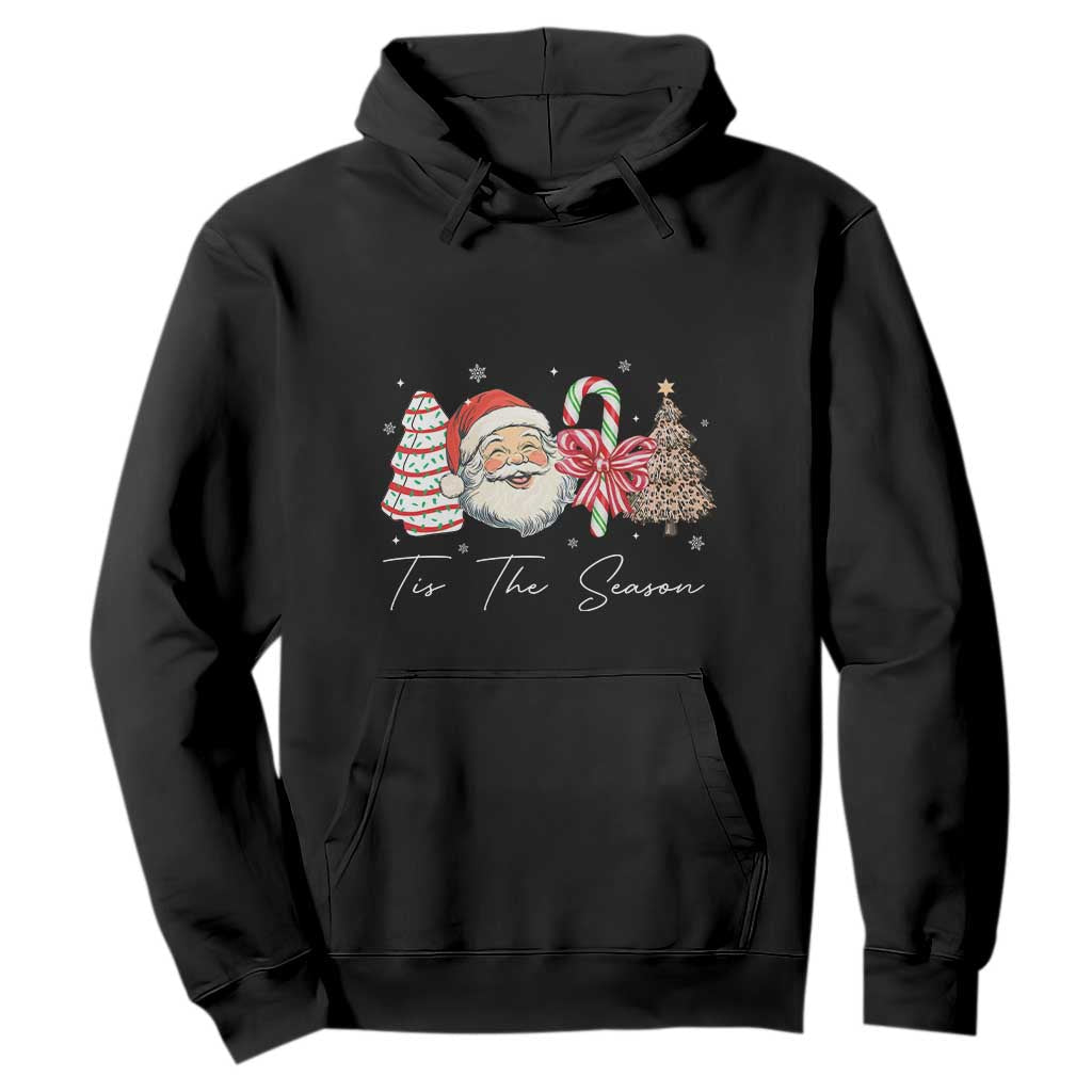 Funny Tis The Season Christmas Hoodie Xmas Holiday Family Matching Santa Xmas Tree TS11 Black Print Your Wear