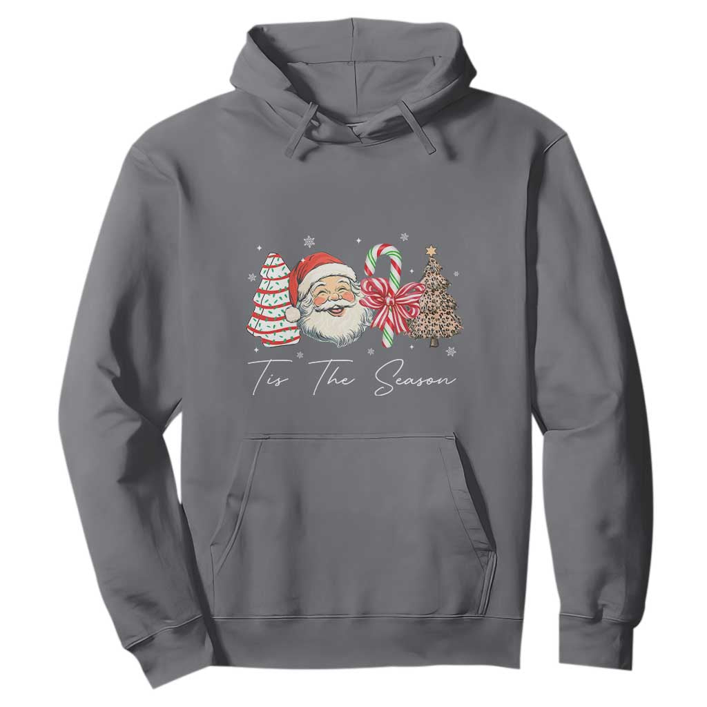 Funny Tis The Season Christmas Hoodie Xmas Holiday Family Matching Santa Xmas Tree TS11 Charcoal Print Your Wear