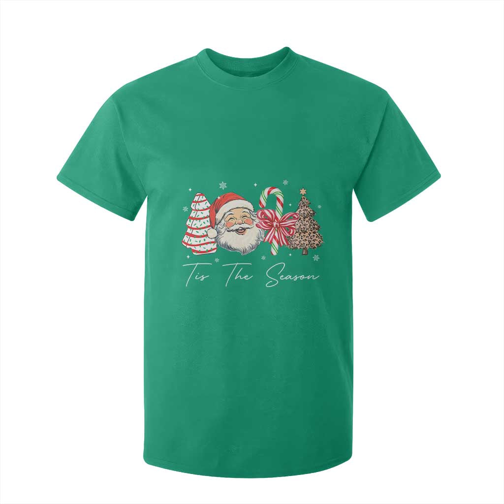 Funny Tis The Season Christmas T Shirt For Kid Xmas Holiday Family Matching Santa Xmas Tree TS11 Irish Green Print Your Wear