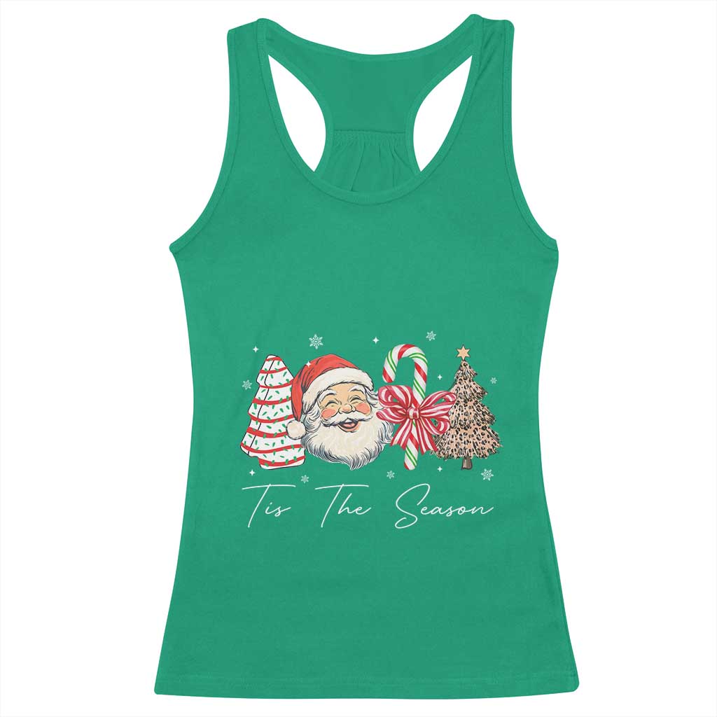 Funny Tis The Season Christmas Racerback Tank Top Xmas Holiday Family Matching Santa Xmas Tree TS11 Irish Green Print Your Wear