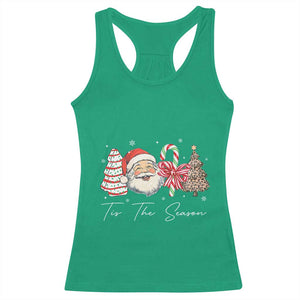 Funny Tis The Season Christmas Racerback Tank Top Xmas Holiday Family Matching Santa Xmas Tree TS11 Irish Green Print Your Wear