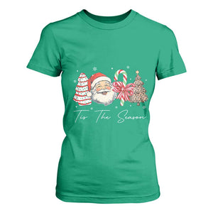 Funny Tis The Season Christmas T Shirt For Women Xmas Holiday Family Matching Santa Xmas Tree TS11 Irish Green Print Your Wear