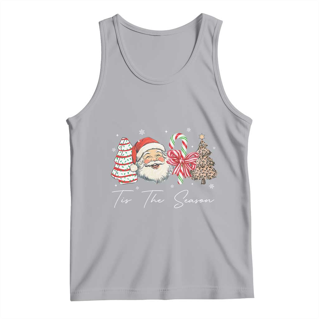 Funny Tis The Season Christmas Tank Top Xmas Holiday Family Matching Santa Xmas Tree TS11 Athletic Heather Print Your Wear