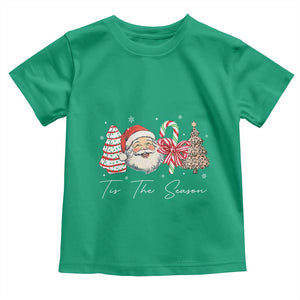 Funny Tis The Season Christmas Toddler T Shirt Xmas Holiday Family Matching Santa Xmas Tree TS11 Irish Green Print Your Wear