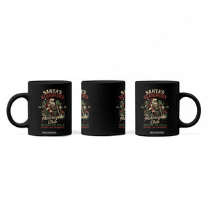 Funny Christmas Motorcycle Biker Coffee Mug Santas Sleighers Motorcycle Club Decking The Halls TS11 Print Your Wear