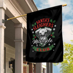 Christmas Motorcycle Biker Garden Flag Santas Sleighers Motorcycle Club TS11 Print Your Wear