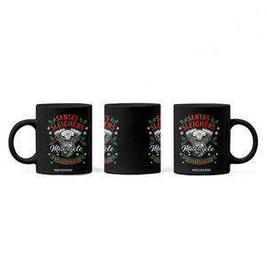Christmas Motorcycle Biker Coffee Mug Santas Sleighers Motorcycle Club TS11 Print Your Wear