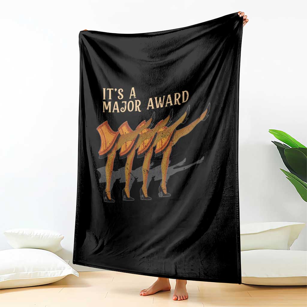 Funny Christmas Movie It's A Major Award Throw Blanket Italian Leg Lamp TS11 Print Your Wear