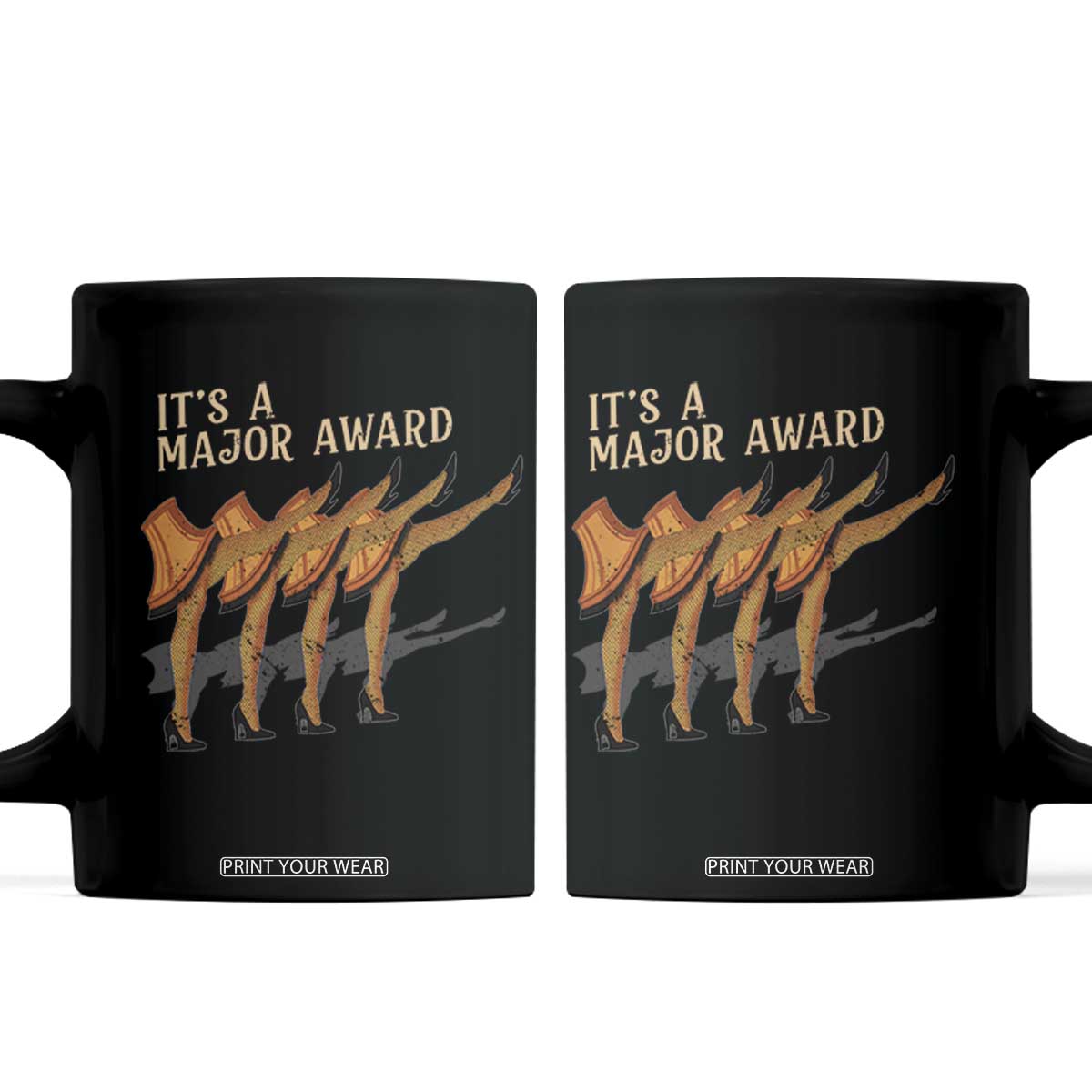 Funny Christmas Movie It's A Major Award Coffee Mug Italian Leg Lamp TS11 Black Print Your Wear