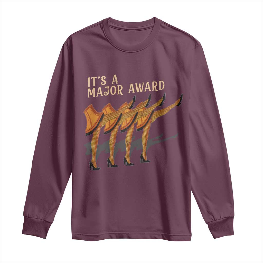 Funny Christmas Movie It's A Major Award Long Sleeve Shirt Italian Leg Lamp TS11 Maroon Print Your Wear