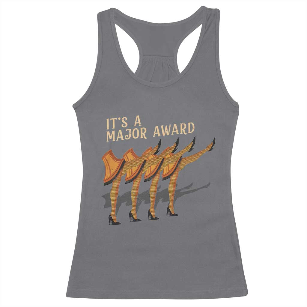 Funny Christmas Movie It's A Major Award Racerback Tank Top Italian Leg Lamp TS11 Charcoal Print Your Wear