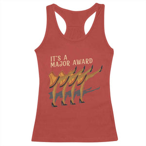 Funny Christmas Movie It's A Major Award Racerback Tank Top Italian Leg Lamp TS11 Red Print Your Wear