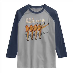 Funny Christmas Movie It's A Major Award Raglan Shirt Italian Leg Lamp TS11 Sport Gray Navy Print Your Wear